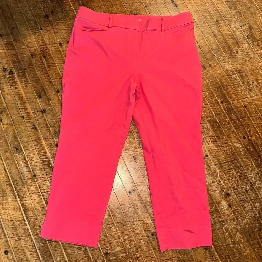 Loft pink business casual Riviera 14 curvy slacks